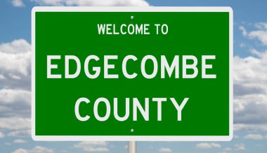 İşaretli yeşil 3D otoyol