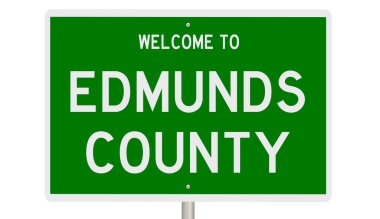 İşaretli yeşil 3D otoyol