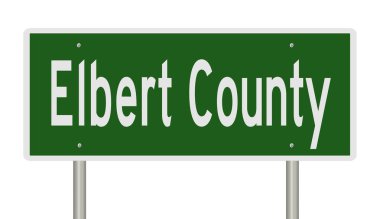 İşaretli yeşil 3D otoyol