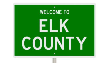 İşaretli yeşil 3D otoyol