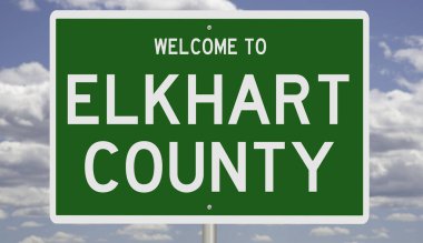 İşaretli yeşil 3D otoyol