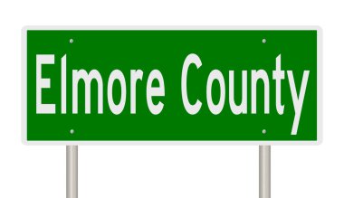 İşaretli yeşil 3D otoyol