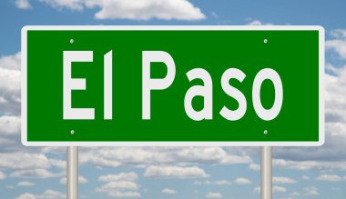 İşaretli yeşil 3D otoyol