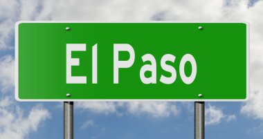 İşaretli yeşil 3D otoyol