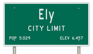 İşaretli yeşil 3D otoyol