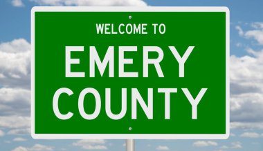 İşaretli yeşil 3D otoyol