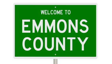 İşaretli yeşil 3D otoyol