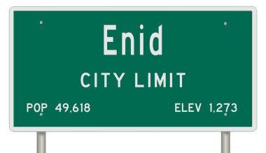 İşaretli yeşil 3D otoyol