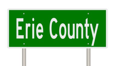 İşaretli yeşil 3D otoyol