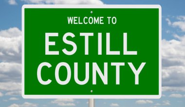 İşaretli yeşil 3D otoyol