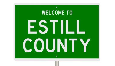 İşaretli yeşil 3D otoyol