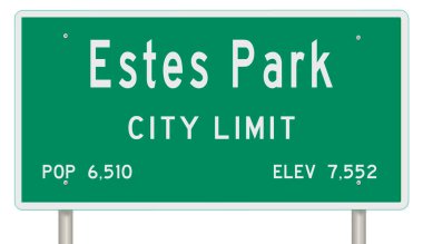 İşaretli yeşil 3D otoyol