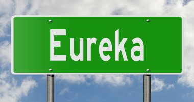 İşaretli yeşil 3D otoyol