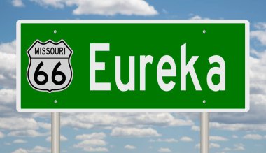 İşaretli yeşil 3D otoyol