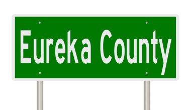 İşaretli yeşil 3D otoyol