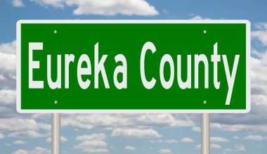 İşaretli yeşil 3D otoyol