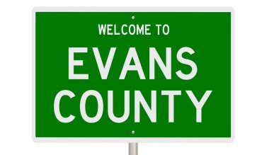 İşaretli yeşil 3D otoyol