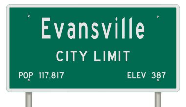 İşaretli yeşil 3D otoyol