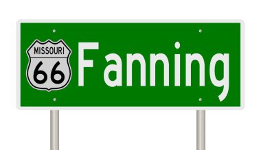 İşaretli yeşil 3D otoyol