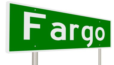 İşaretli yeşil 3D otoyol