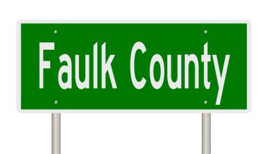 İşaretli yeşil 3D otoyol