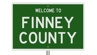 İşaretli yeşil 3D otoyol