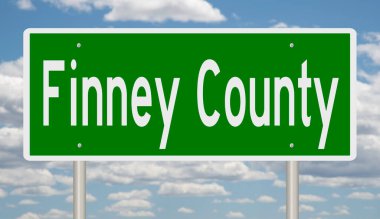 İşaretli yeşil 3D otoyol