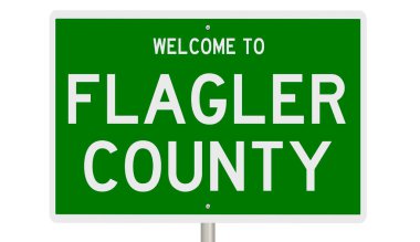 İşaretli yeşil 3D otoyol