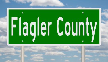 İşaretli yeşil 3D otoyol