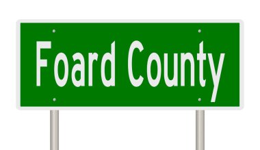 İşaretli yeşil 3D otoyol