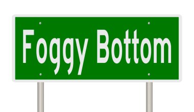 İşaretli yeşil 3D otoyol