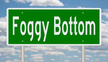 İşaretli yeşil 3D otoyol