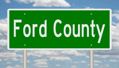 İşaretli yeşil 3D otoyol