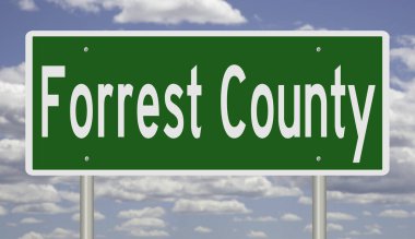 İşaretli yeşil 3D otoyol