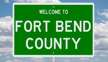 İşaretli yeşil 3D otoyol