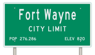 İşaretli yeşil 3D otoyol