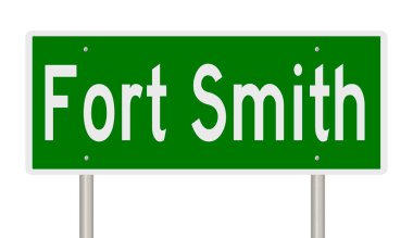 İşaretli yeşil 3D otoyol 