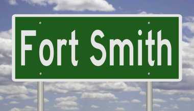 İşaretli yeşil 3D otoyol 