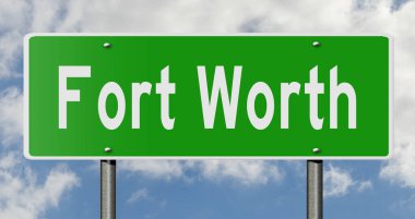 İşaretli yeşil 3D otoyol 