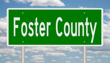 İşaretli yeşil 3D otoyol 