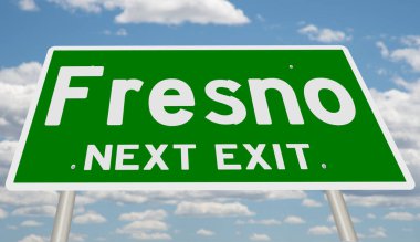 İşaretli yeşil 3D otoyol