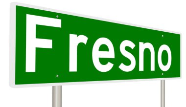 İşaretli yeşil 3D otoyol