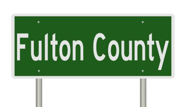 İşaretli yeşil 3D otoyol