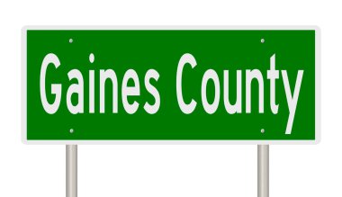 İşaretli yeşil 3D otoyol