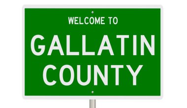 İşaretli yeşil 3D otoyol