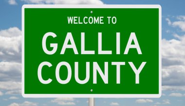 İşaretli yeşil 3D otoyol