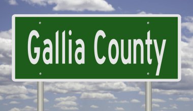 İşaretli yeşil 3D otoyol