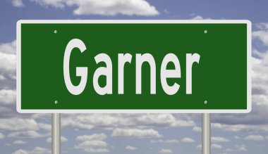 İşaretli yeşil 3D otoyol