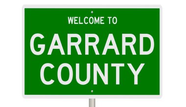 İşaretli yeşil 3D otoyol