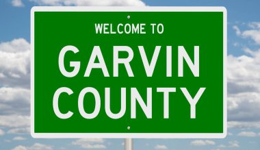 İşaretli yeşil 3D otoyol